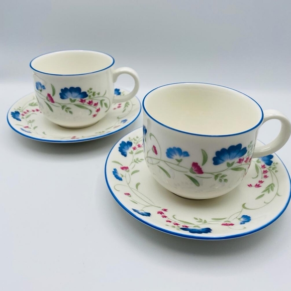 ⬇️Royal Daulton Windermere tea cups (2) and saucers (2) - Picture 1 of 4